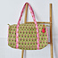 Canvas Duffle Bag green/pink
