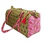 Canvas Duffle Bag green/pink