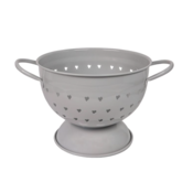 Isabelle Rose Colander Hearts light grey