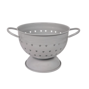 Isabelle Rose Colander Hearts light grey