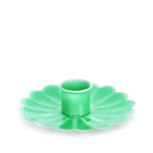 Rex London Candleholder Flower Enamel green