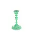 Candlestick Enamel 13 cm green