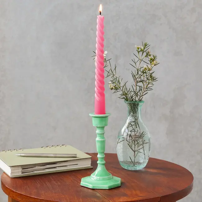 Kerzenständer Enamel 13 cm green