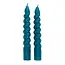 Kerzen Twisted dark blue (Set of 2)