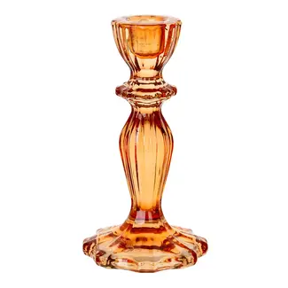 Talking Tables Candleholder Glass Boho orange