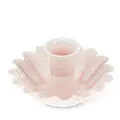 Rex London Candleholder Cupped Flower Enamel pink