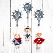Sjaal met Verhaal Felt Hanger Nautisch assorti