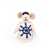 Sjaal met Verhaal Felt Decoration Muis Nautisch Kapitein