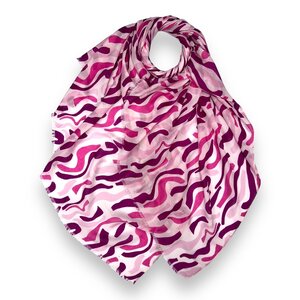 M&K Collection Scarf Swirl Waves pink