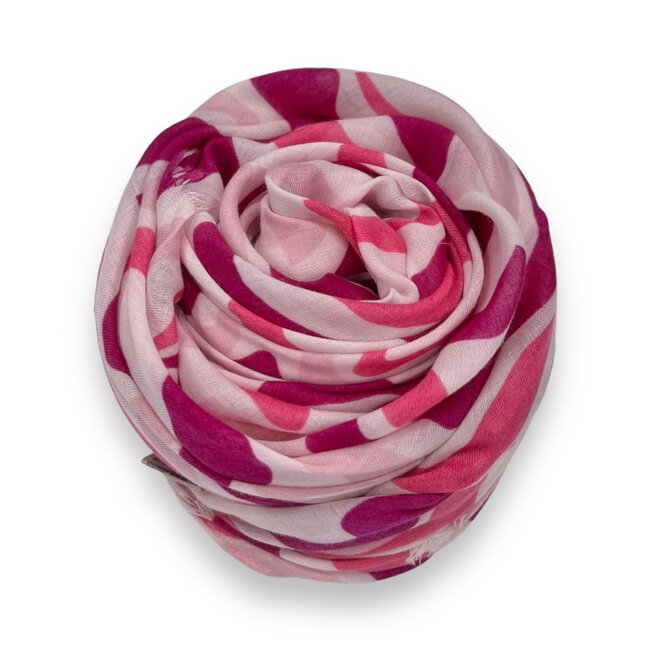 Scarf Swirl Waves pink
