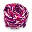Scarf Retro Swirl Tassel pink