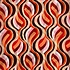 M&K Collection Scarf Retro Swirl Tassel orange