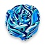 Scarf Retro Swirl Tassel blue