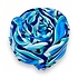 M&K Collection Schal Retro Swirl Tassel blue