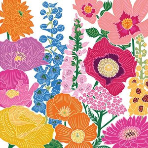 Paperproducts Design Paper Napkins Flower Flash