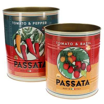 Rex London Storage Tins Passata Large Set of 2