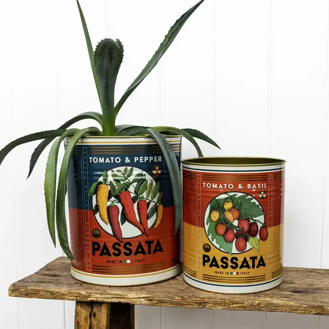 Storage Tins Passata Large Set of 2
