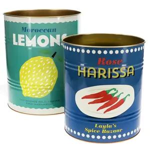 Rex London Storage Tins Lemons and Harissa Large Set of 2