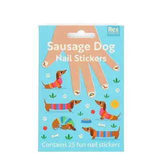 Rex London Nail Sticker Sausage Dog
