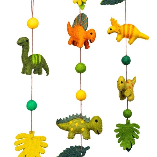 Filzgirlande Dino