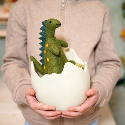 Sjaal met Verhaal Filz-Dekoration Dino Stegosaurus