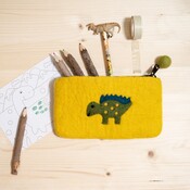 Sjaal met Verhaal Felt Wallet Dino Stegosaurus