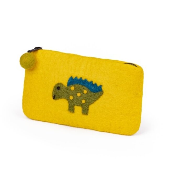 Felt Wallet Dino Stegosaurus