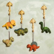 Sjaal met Verhaal Felt Hanger Dino assorti