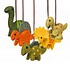 Sjaal met Verhaal Felt Hanger Dino assorti