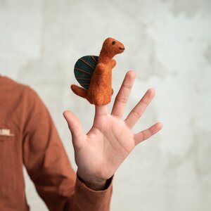 Sjaal met Verhaal Finger Dolls Dino Spinosaurus