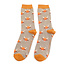 Männer-Socken Bamboo Highland Cows khaki