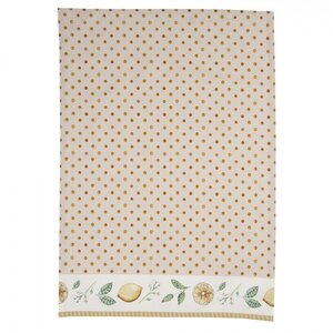 Clayre & Eef Geschirrtuch Lemon & Dots