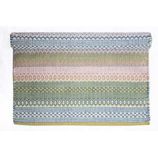Isabelle Rose Rug light blue/pink/green