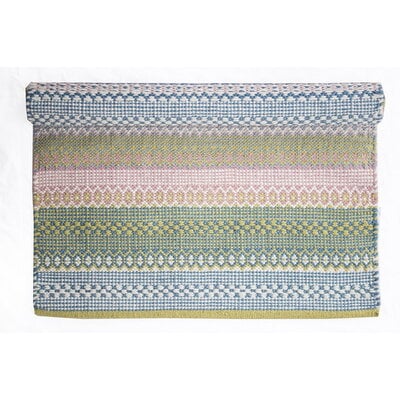 Isabelle Rose Teppich light blue/pink/green