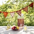 Sjaal met Verhaal Sari-Bunting small red/orange