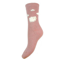 Joya Socks Woolmix Fluffy Sheep and Clouds pink