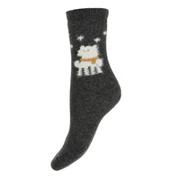 Gemjar Socks Woolmix Winter Dog charcoal