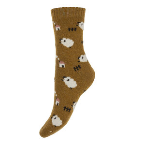 Joya Socken Wollmix Sheep mustard