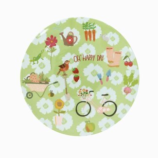 Overbeck and Friends Melamine plate Oh Happy Day mini