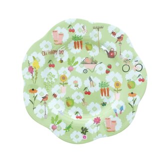 Overbeck and Friends Melamine plate Oh Happy Day small