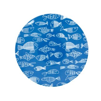 Overbeck and Friends Melamine plate Crazy Fish mini
