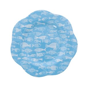 Overbeck and Friends Melamine plate Crazy Fish small