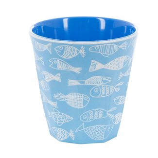 Overbeck and Friends Melamin Becher Crazy Fish 2