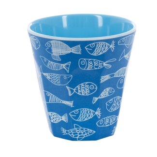 Overbeck and Friends Melamin Becher Crazy Fish 1