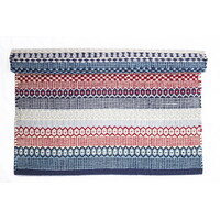 Isabelle Rose Rug navy/red