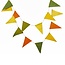 Filzgirlande Vlag groen/geel/bruin