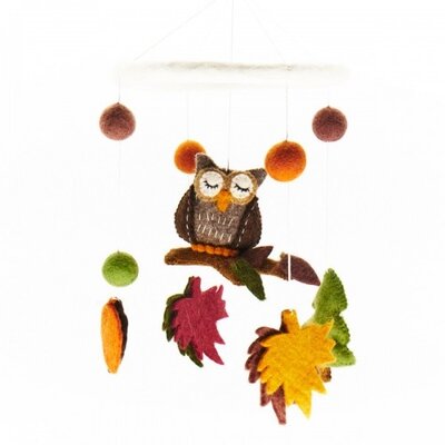 Sjaal met Verhaal Felt Mobile Bos Uil