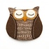 Sjaal met Verhaal Felt Wallet Bos Uil