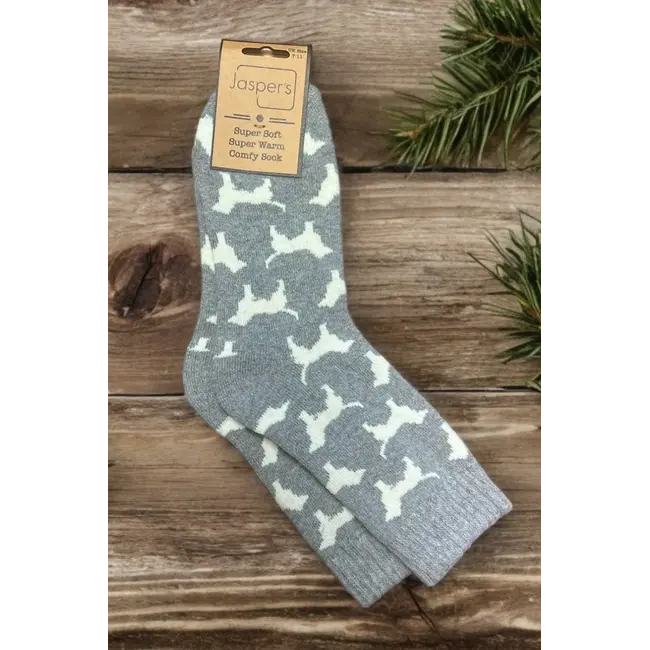 Männer-Socken Super Soft Dogs light grey