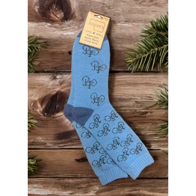 Men's Socks Super Soft Bikes cornflower